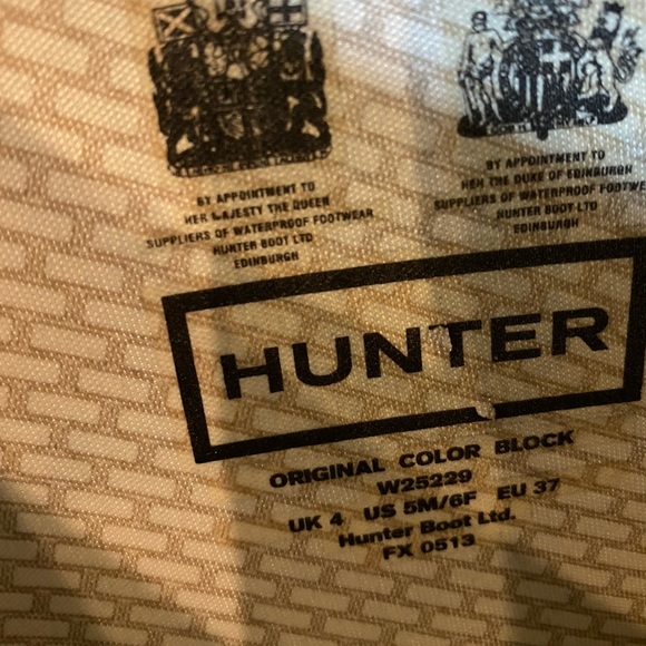 Women’s Color Block Hunter Boots Size 37 - Picture 6 of 6